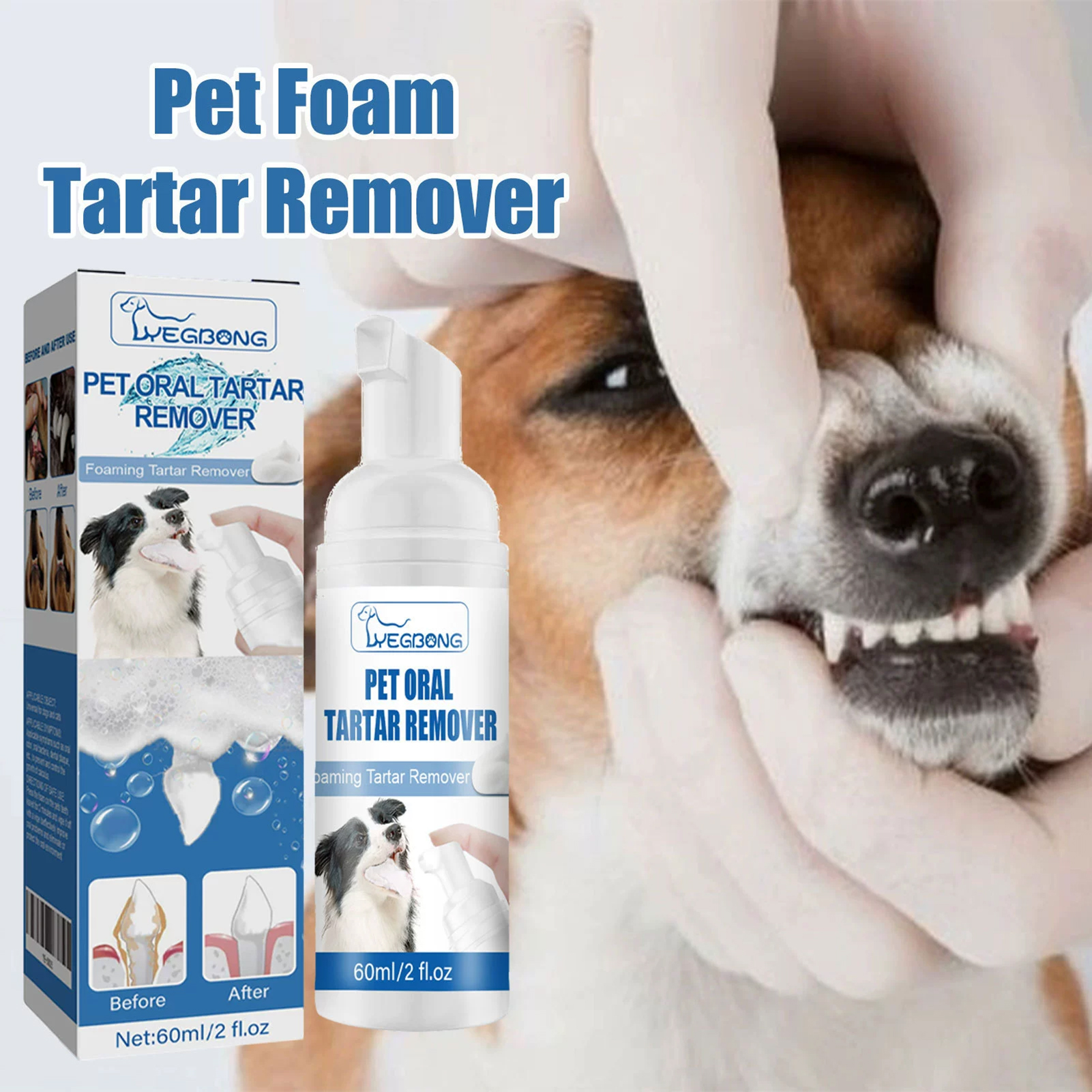 60ml Pets Oral Care Foam Gentl - Teeth Whitening Foam 리뷰 및 가격