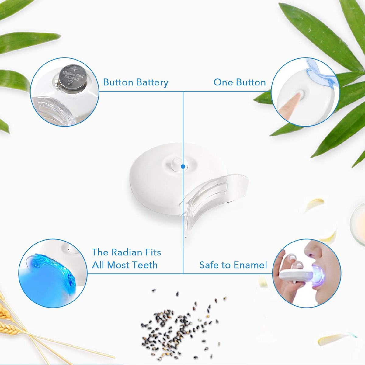 Teeth Whitening Kit - 5X LED L - Teeth Whitening Foam 리뷰 및 가격