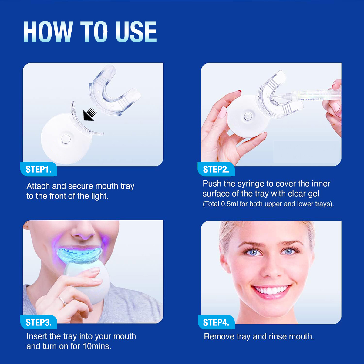 Teeth Whitening Kit - 5X LED L - Teeth Whitening Foam 리뷰 및 가격