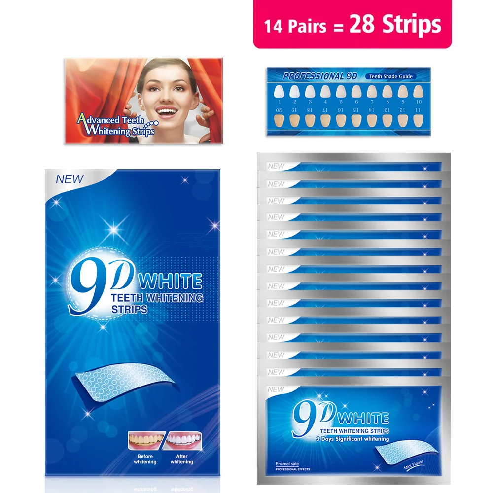 Fast Acting 3D 5D 9D Teeth Whi - Whitening Strip 3D 리뷰 및 가격