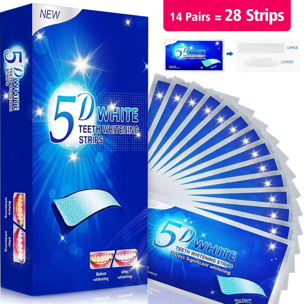 Fast Acting 3D 5D 9D Teeth Whi - Whitening Strip 3D 리뷰 및 가격