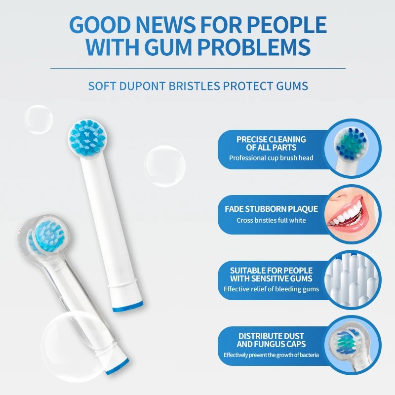 8pcs Replacement Brush Heads F - Teeth Whitening Machine Professional 리뷰 및 가격