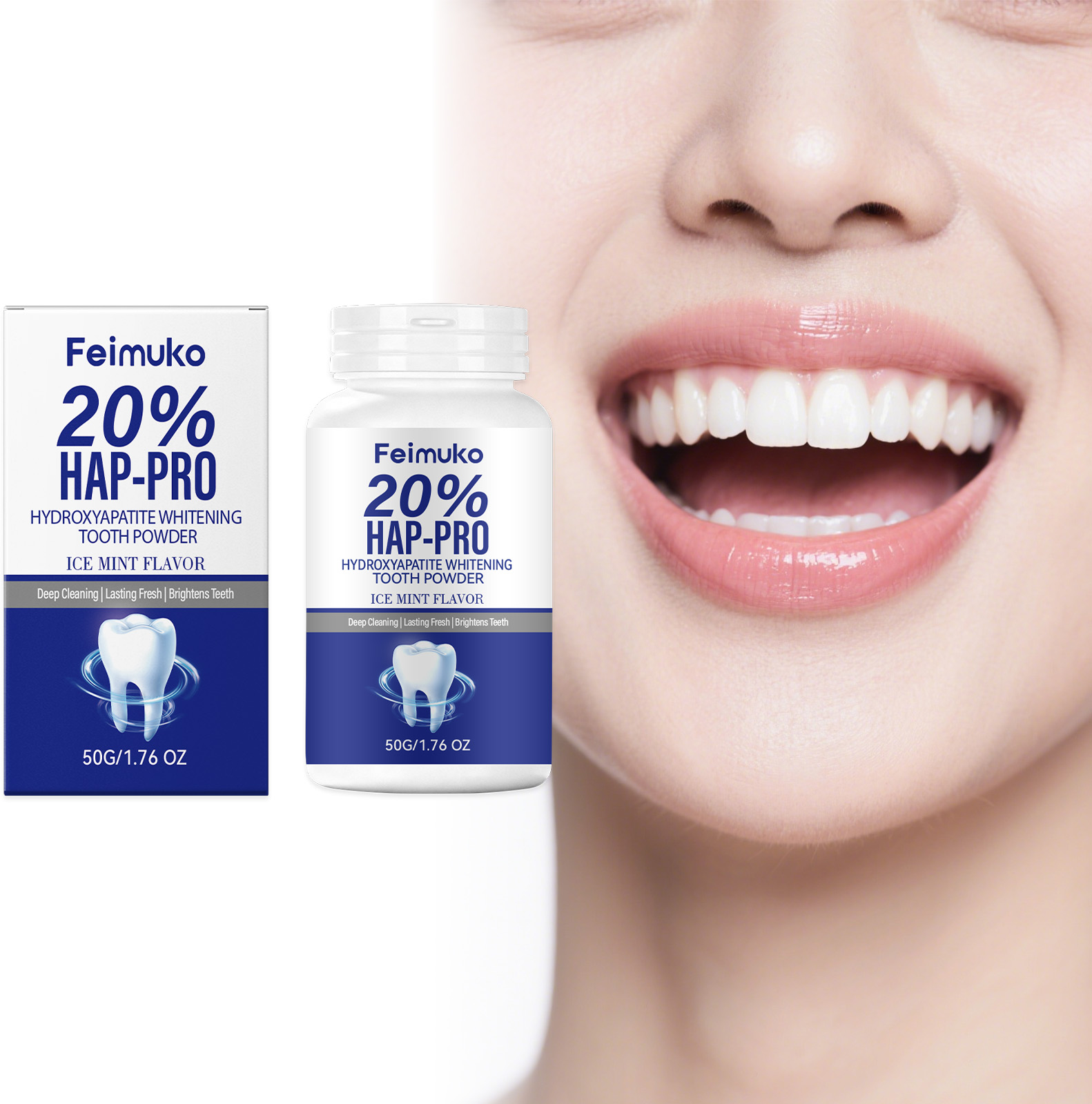 20% Hydroxyapatite Tooth Powde - Teeth Whitening Ai 리뷰 및 가격