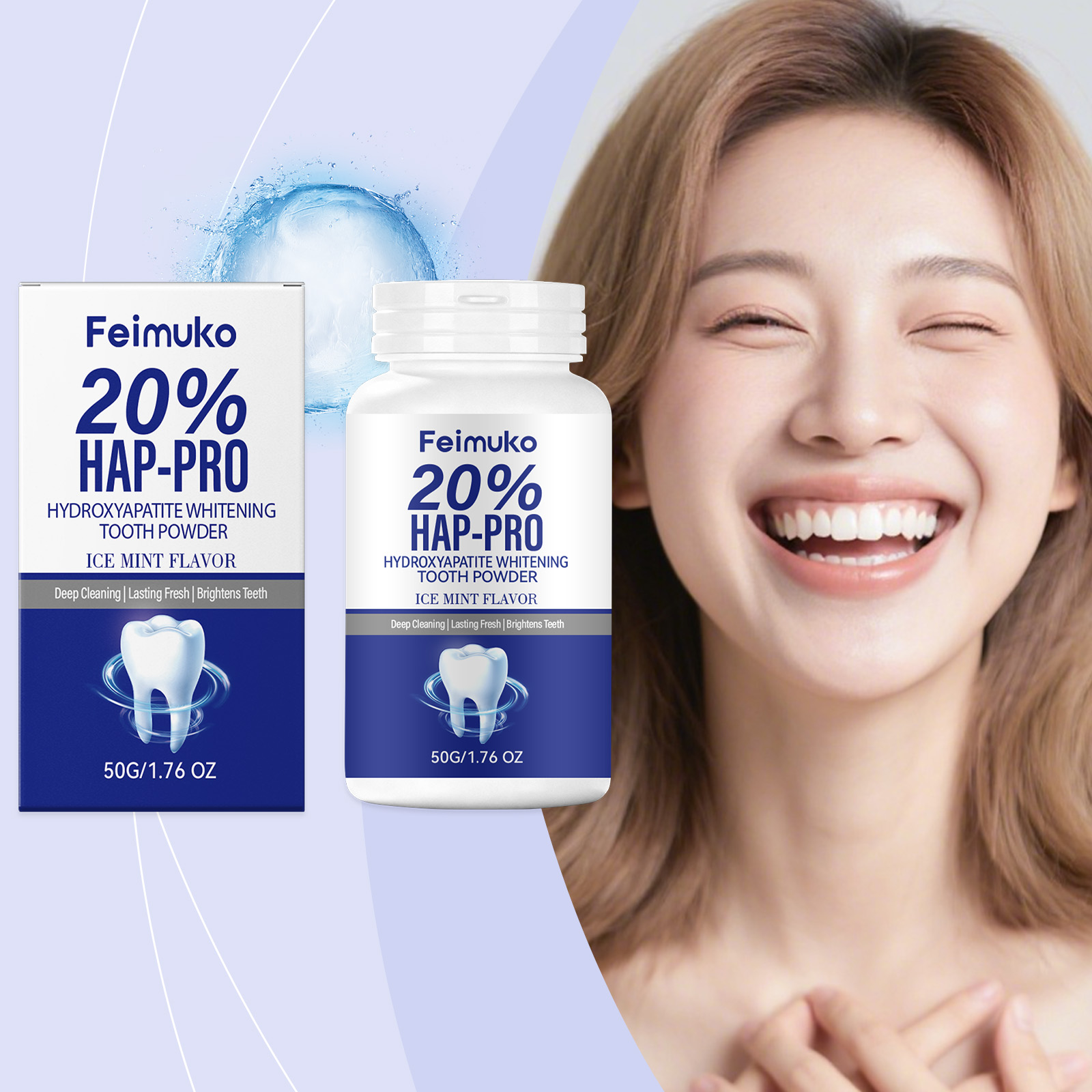 20% Hydroxyapatite Tooth Powde - Teeth Whitening Ai 리뷰 및 가격