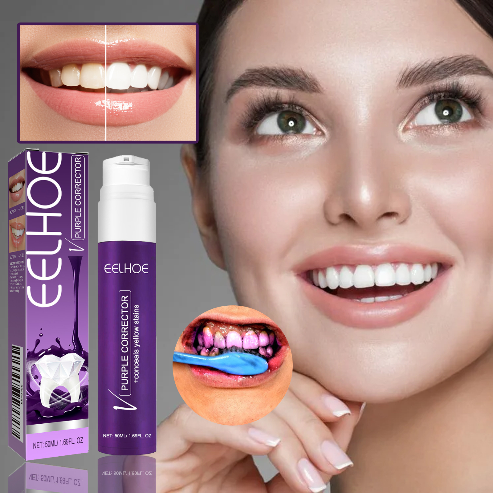 V34 Purple ToothpasteTeeth Whi - Teeth Whitening Foam 리뷰 및 가격