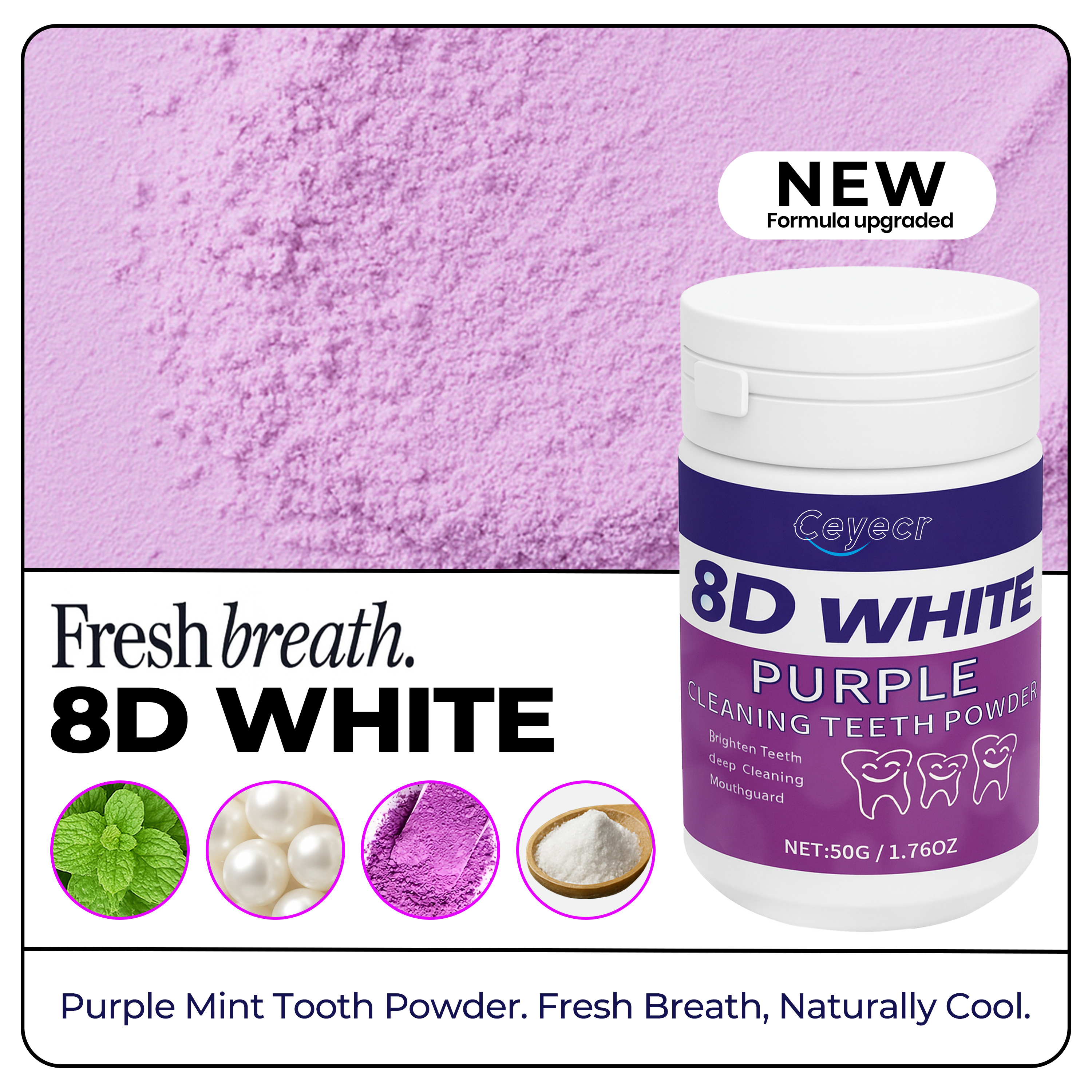 8D white Teeth Whitening Powde - Teeth Whitening Ai 리뷰 및 가격