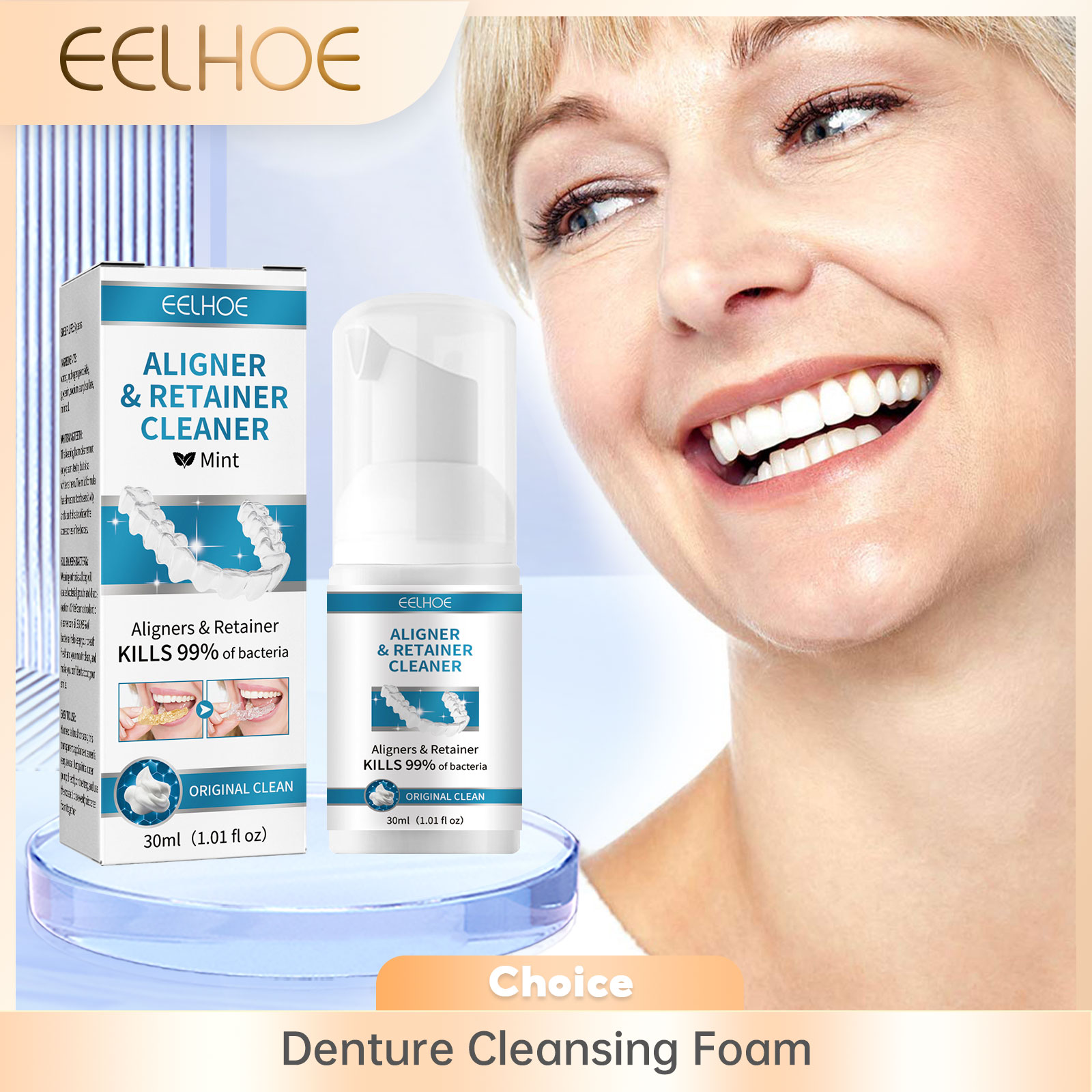 Aligner Denture Cleaner Foam D - Teeth Whitening Foam 리뷰 및 가격