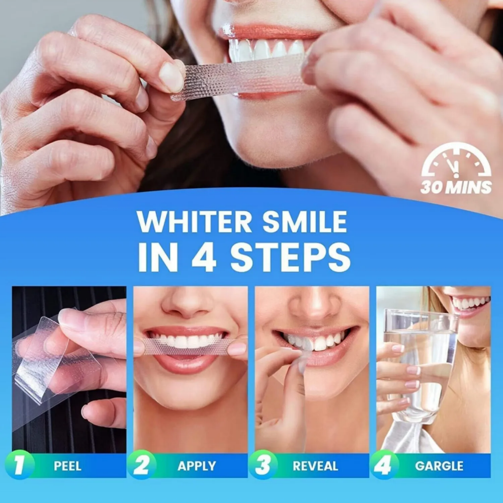 Teeth Brightening Strips for T - Whitening Strip 3D 리뷰 및 가격