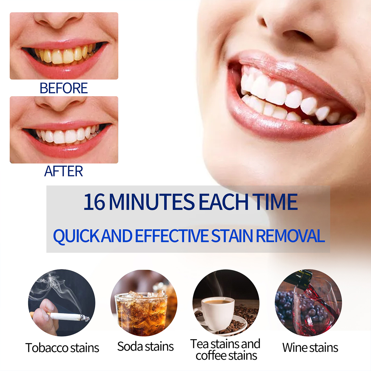 Portable Teeth Whitening Lamp  - Teeth Whitening Foam 리뷰 및 가격