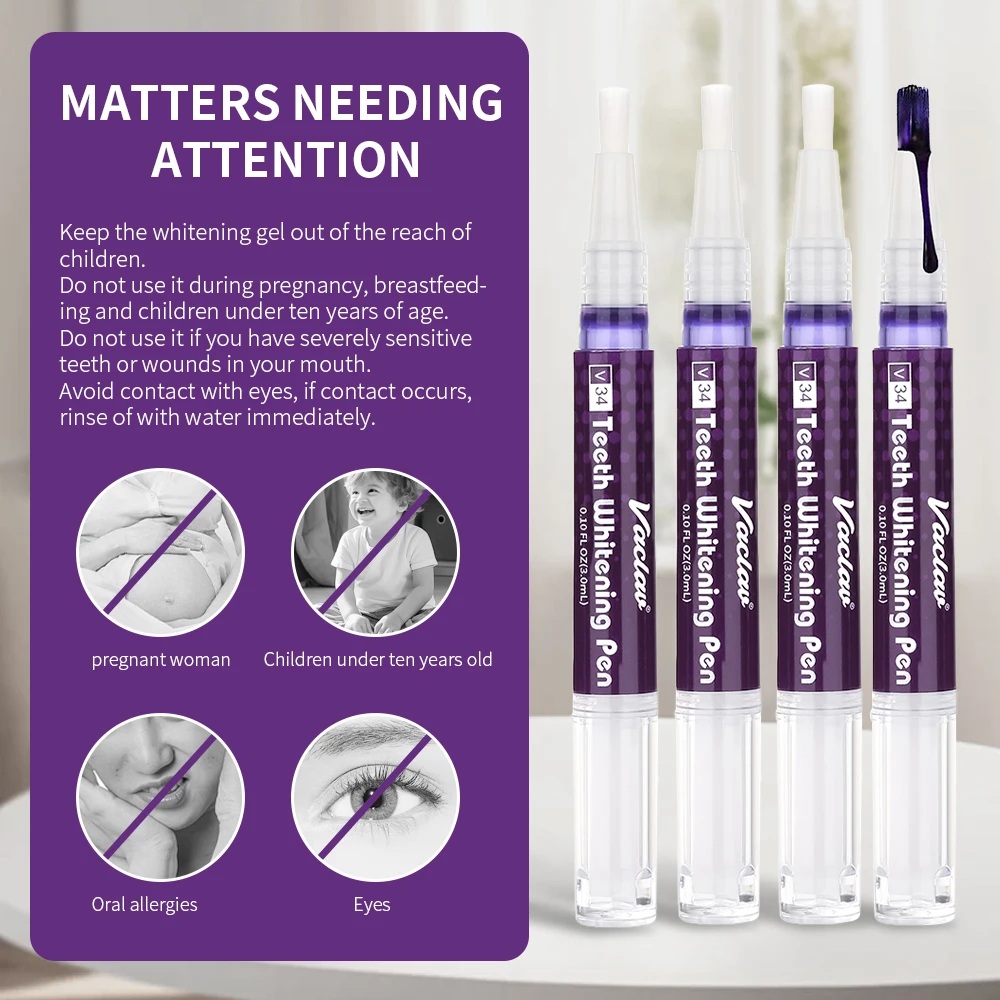 Vaclav V34 Purple teeth whiten - Teeth Whitening Foam 리뷰 및 가격