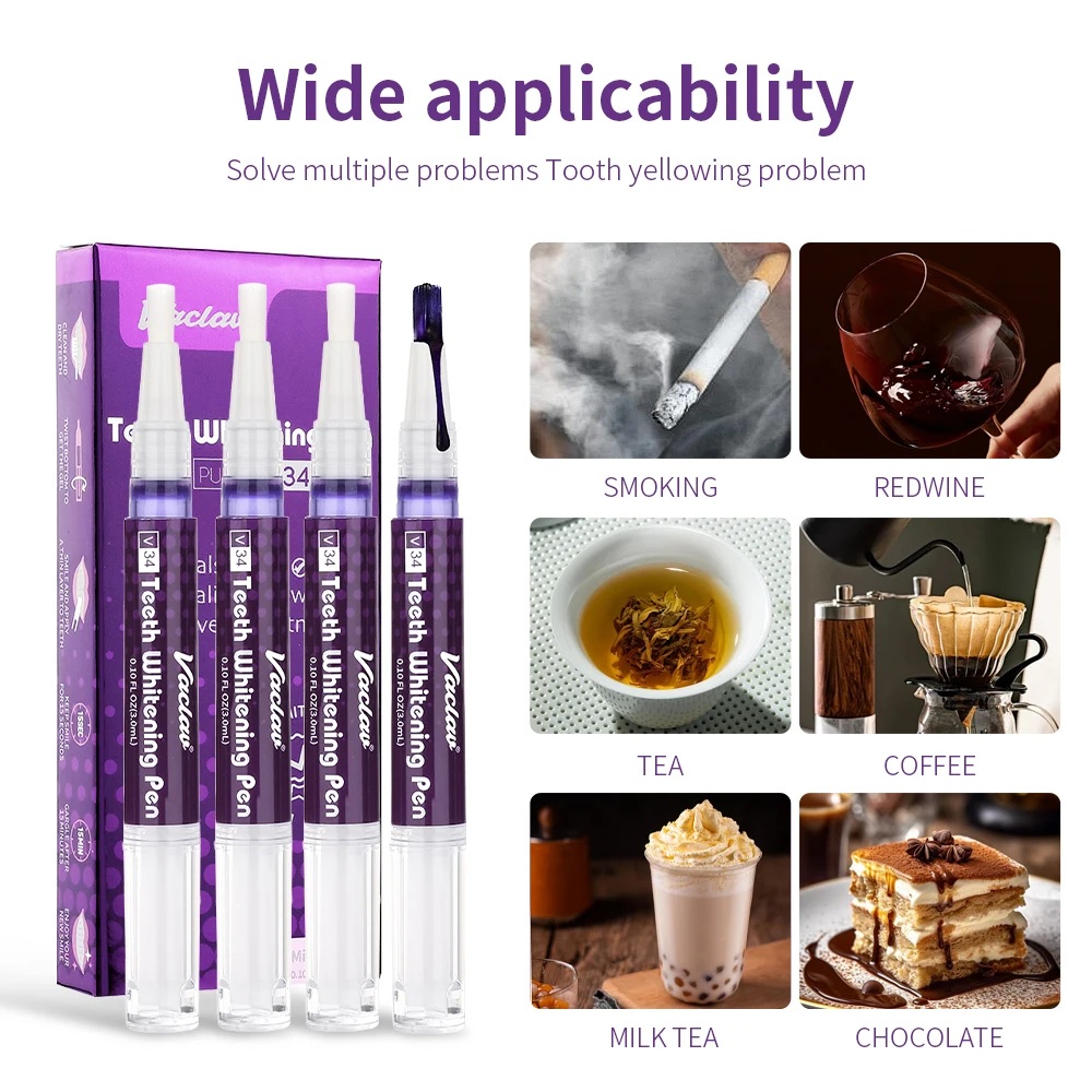 Vaclav V34 Purple teeth whiten - Teeth Whitening Foam 리뷰 및 가격