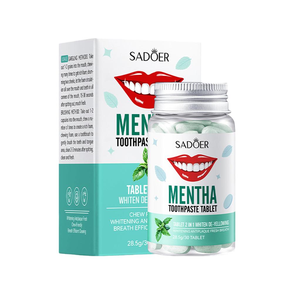 Mint Solid Toothpaste Tablets  - Teeth Whitening Ai 리뷰 및 가격